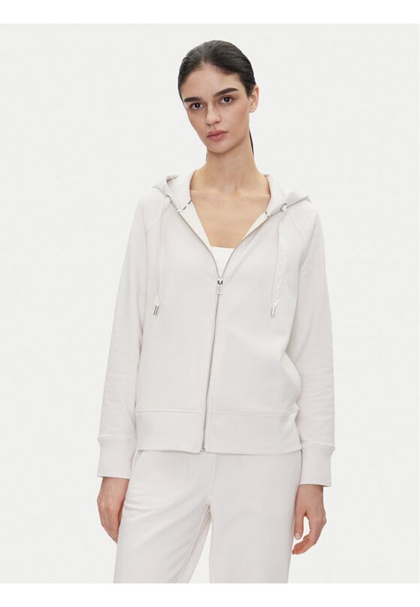 DKNY Sport Bluza DP5J9510 Beżowy Relaxed Fit. Kolor: beżowy. Materiał: bawełna. Styl: sportowy
