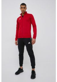 adidas Performance bluza CV3565 męska kolor czerwony gładka. Kolor: czerwony. Materiał: tkanina. Wzór: gładki #2