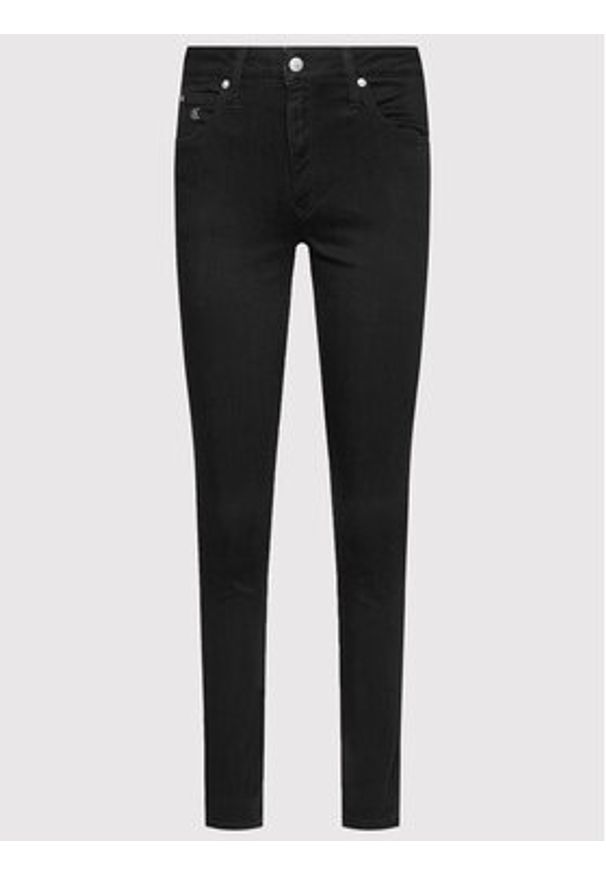 Calvin Klein Jeans Jeansy Skinny Fit High Rise J20J214104 Czarny Skinny Fit. Kolor: czarny