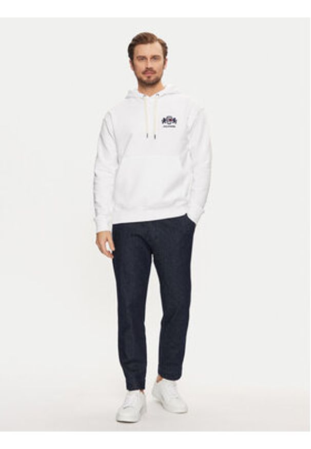 TOMMY HILFIGER - Tommy Hilfiger Bluza MW0MW37462 Biały Regular Fit. Kolor: biały. Materiał: bawełna