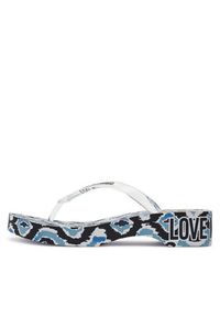 Love Moschino - LOVE MOSCHINO Japonki JA28324G0II3210A Kolorowy. Materiał: skóra. Wzór: kolorowy #6