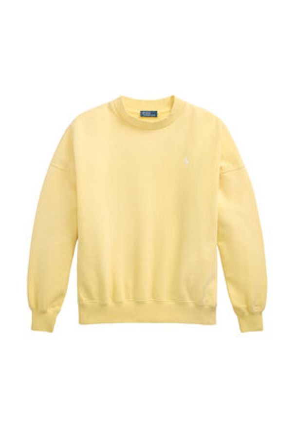 Polo Ralph Lauren Bluza 211965111001 Żółty Oversize. Typ kołnierza: polo. Kolor: żółty. Materiał: bawełna