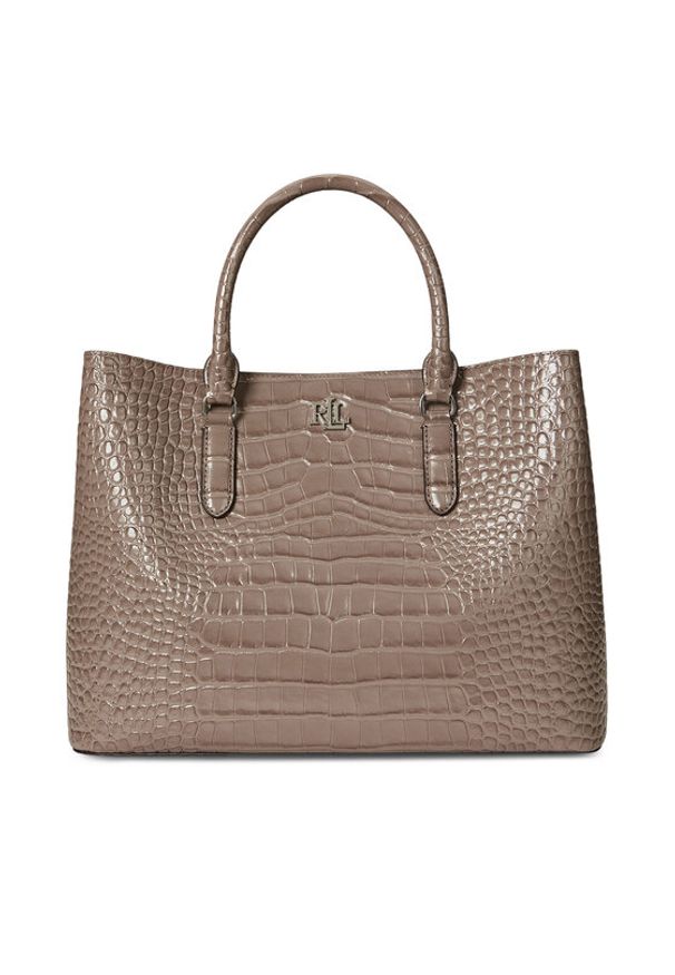 Lauren Ralph Lauren - LAUREN RALPH LAUREN Torebka Marcy 431942189010 Brązowy. Kolor: brązowy. Materiał: skórzane