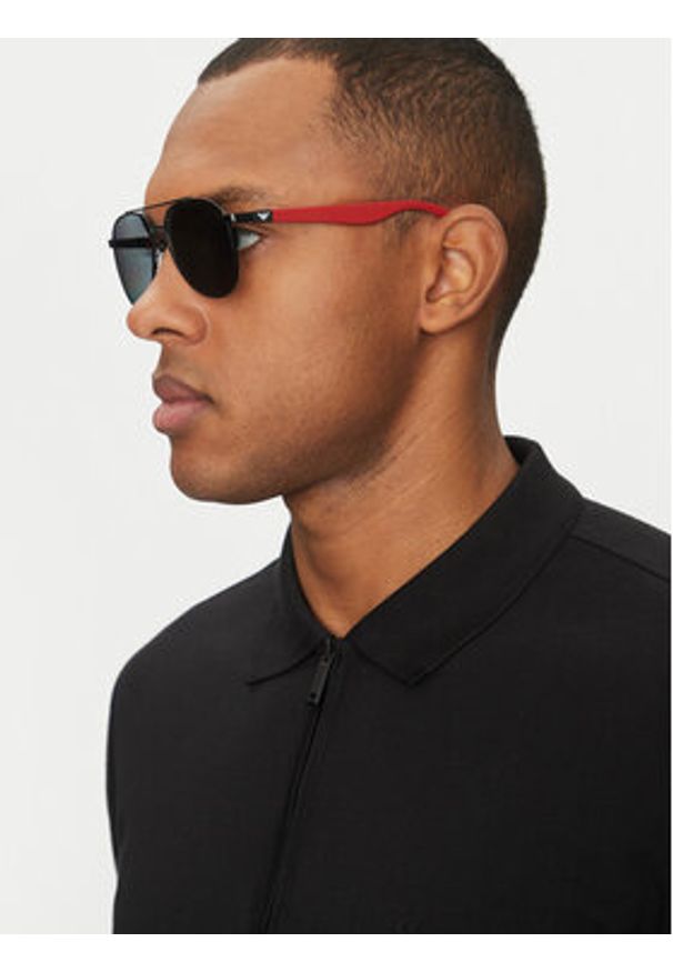 Emporio Armani Okulary przeciwsłoneczne 0EK2001 3001T353 Czarny. Kolor: czarny