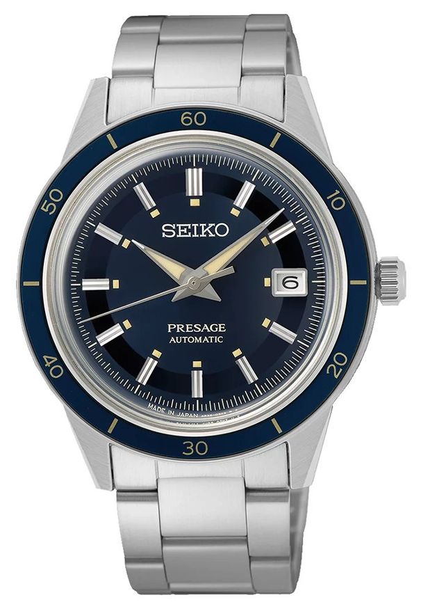 Seiko - Zegarek Męski SEIKO Automatic Style60’s Presage SRPG05J1. Styl: klasyczny