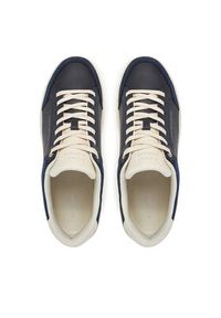 TOMMY HILFIGER - Tommy Hilfiger Sneakersy Court Mix Lnubuck FM0FM05410 Granatowy. Kolor: niebieski. Materiał: skóra