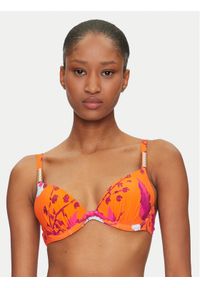 Chantelle Góra od bikini Icon C16VNP Pomarańczowy. Kolor: pomarańczowy. Materiał: syntetyk