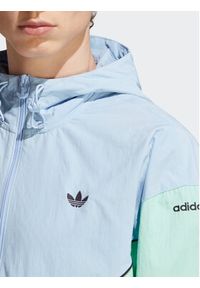 Adidas - adidas Wiatrówka Adicolor Seasonal Archive Windbreaker HR8934 Błękitny Loose Fit. Kolor: niebieski. Materiał: syntetyk #7