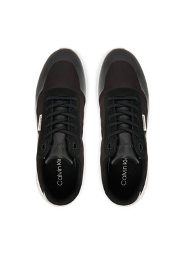 Calvin Klein Sneakersy Eva Runner Lace Up Mat Mix YW0YW02016 Czarny. Kolor: czarny. Materiał: materiał