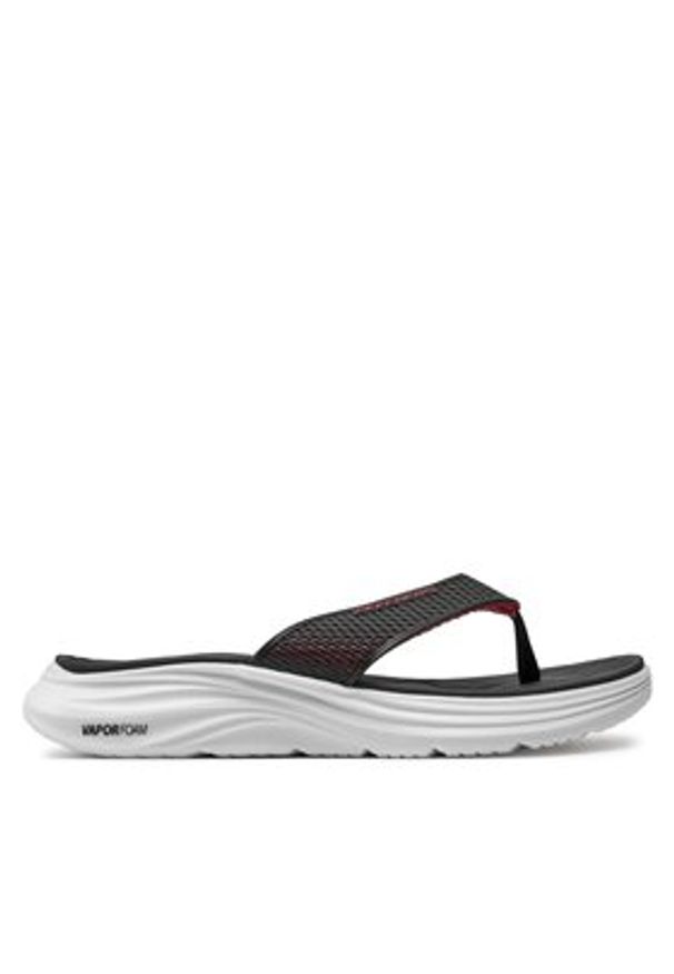 skechers - Skechers Japonki Vapor Foam Sandal 232894/BKRD Czarny. Kolor: czarny. Materiał: materiał