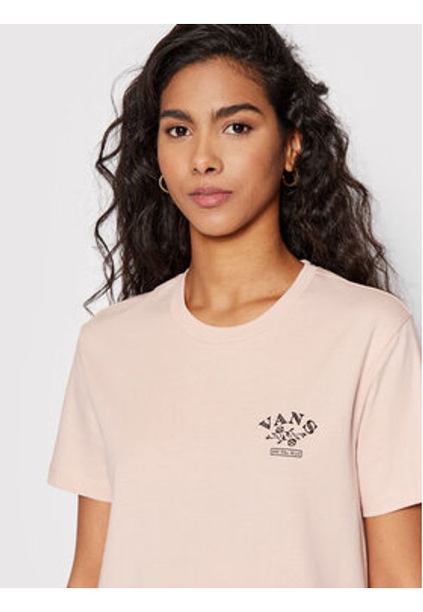 Vans T-Shirt Dream Crew VN0A5LCY Pomarańczowy Regular Fit. Kolor: pomarańczowy. Materiał: bawełna