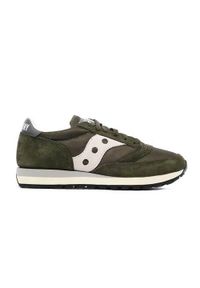 Buty do chodzenia męskie Saucony Jazz 81. Zapięcie: sznurówki. Kolor: zielony. Materiał: guma, tkanina, zamsz, materiał, syntetyk. Szerokość cholewki: normalna. Sport: turystyka piesza