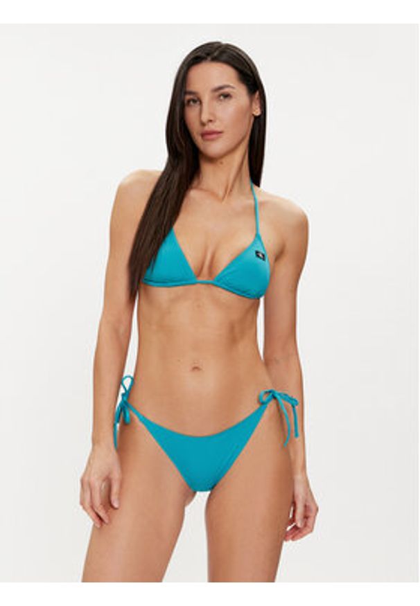 Calvin Klein Swimwear Dół od bikini KW0KW02349 Niebieski. Kolor: niebieski. Materiał: syntetyk