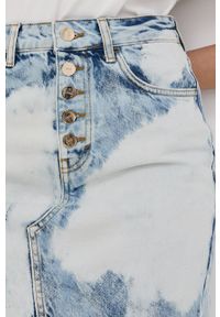 Liu Jo spódnica jeansowa CA2307.D4699 mini prosta. Okazja: na co dzień. Kolor: niebieski. Materiał: jeans. Styl: casual #4