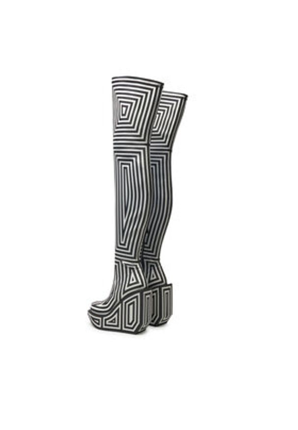 United Nude Kozaki Wa Long Boot Hi 1087851082 Szary. Kolor: szary. Materiał: materiał