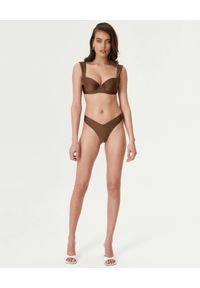 NOIRE SWIMWEAR - Top od bikini z efektem push-up Bronzite. Kolor: brązowy. Materiał: tkanina #3