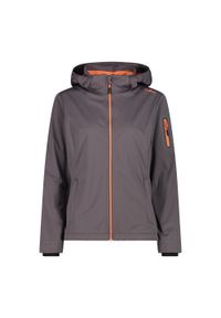 Kurtka damska turystyczna CMP 39A5016. Typ kołnierza: kaptur. Kolor: brązowy. Materiał: softshell. Sport: turystyka piesza #1