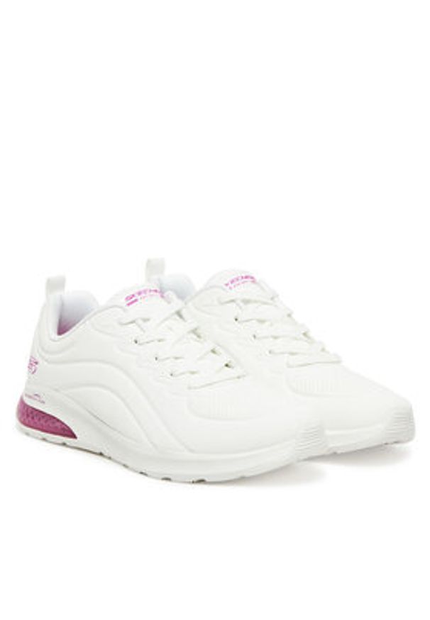 skechers - Skechers Sneakersy Bobs Vision Air- 117646/W Biały. Kolor: biały. Materiał: skóra