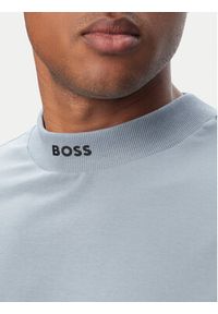 BOSS T-Shirt Tee Collar 50562120 Szary ciemny Relaxed Fit. Kolor: szary. Materiał: bawełna #4