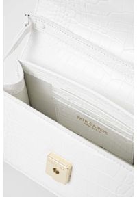 Patrizia Pepe torebka skórzana kolor biały. Kolor: biały. Materiał: skórzane #2