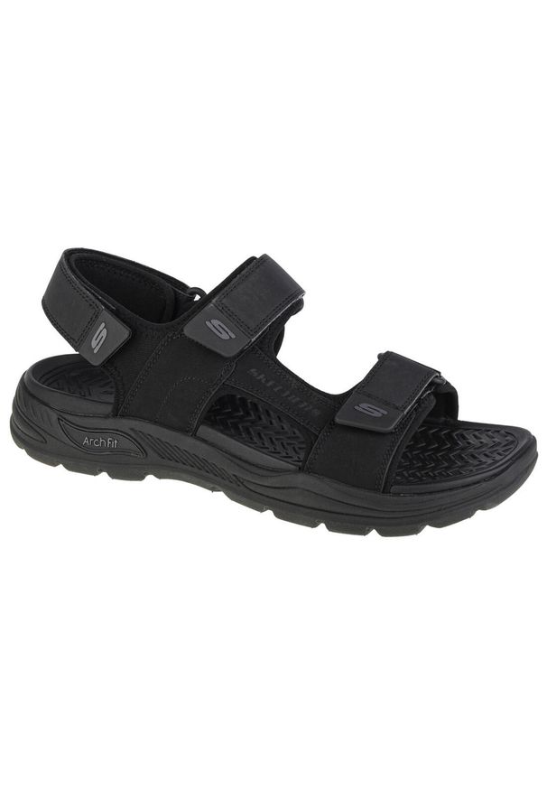 skechers - Sandały męskie, Arch Fit Motley Sd-Kontra Sandal. Kolor: czarny