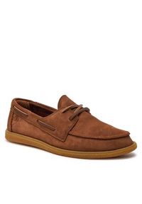 Clarks Mokasyny Clarkbay Go 26177499 Brązowy. Kolor: brązowy. Materiał: skóra, zamsz