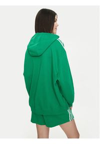 Adidas - adidas Bluza adicolor 3-Stripes IN8398 Zielony Oversize. Kolor: zielony. Materiał: bawełna, syntetyk #4