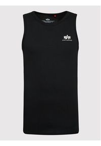 Alpha Industries Tank top Small Logo 196541 Czarny Regular Fit. Kolor: czarny. Materiał: bawełna #3