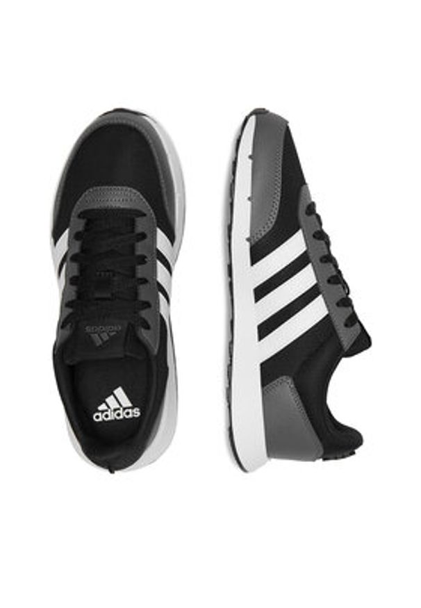 Adidas - adidas Sneakersy Run50s IF1553 Czarny. Kolor: czarny. Materiał: syntetyk. Sport: bieganie
