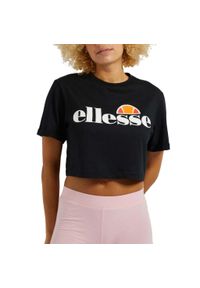 Koszulka treningowa damska Ellesse Alberta. Kolor: biały, czarny, wielokolorowy. Materiał: tkanina