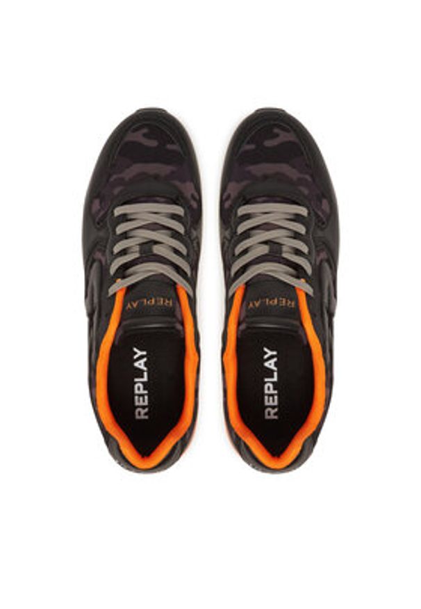 Replay - REPLAY Sneakersy GMS9I .000.C0007T Czarny. Kolor: czarny. Materiał: materiał