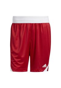 Adidas - Icon Squad Shorts. Kolor: czerwony, biały, wielokolorowy. Materiał: materiał