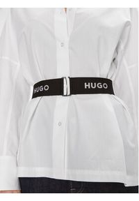 Hugo Koszula Etena 50506904 Biały Regular Fit. Kolor: biały. Materiał: bawełna #3