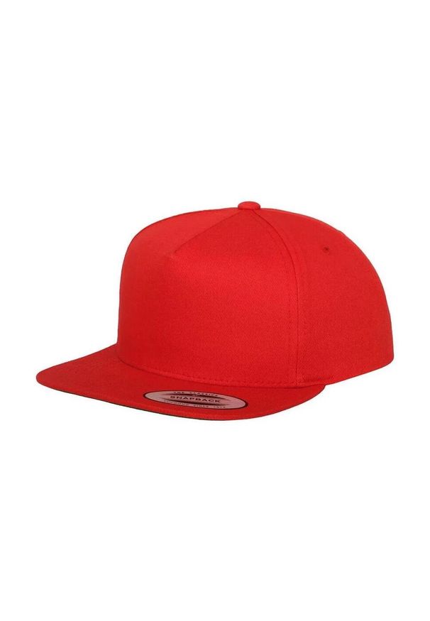 CLASSIC - 5 Panel Snapback Cap. Kolor: czerwony