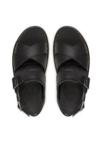 Dr. Martens Sandały Voss II DM31558001 Czarny. Kolor: czarny. Materiał: skóra