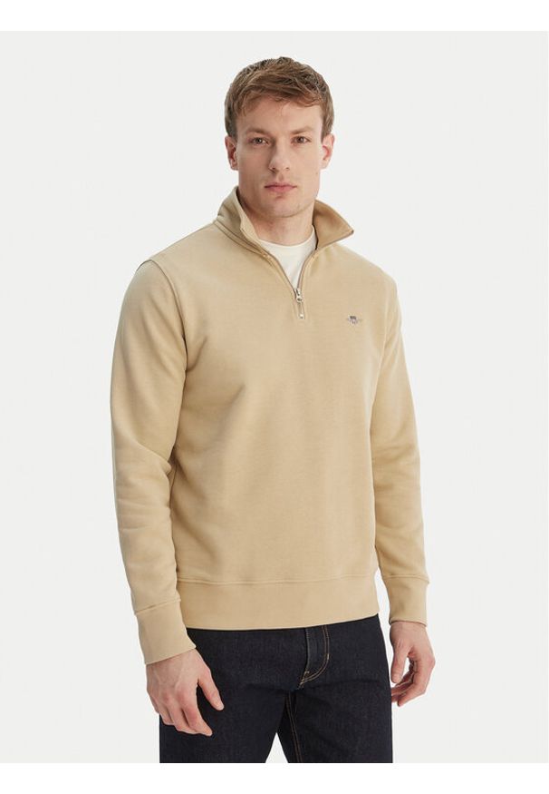 GANT - Gant Bluza Shield 2008005 Beżowy. Kolor: beżowy. Materiał: bawełna