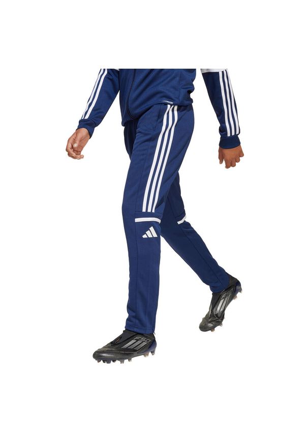Spodnie Adidas Sport Sq25 Tr Pnt Y Dzieci. Kolor: niebieski, czarny, wielokolorowy. Sport: piłka nożna