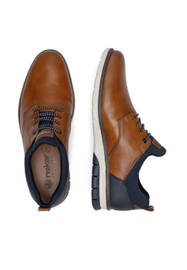 Rieker Półbuty 14454-22 Brązowy. Kolor: brązowy. Materiał: skóra