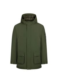 TRESPASS - Męska Kurtka Wodoodporna Stewart. Kolor: zielony. Sport: turystyka piesza #1