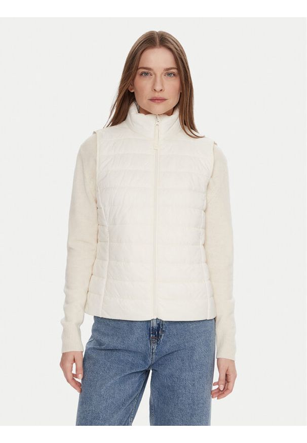 United Colors of Benetton - United Colors Of Benetton Bezrękawnik 2TWDDJ00V Écru Slim Fit. Materiał: syntetyk. Długość rękawa: bez rękawów