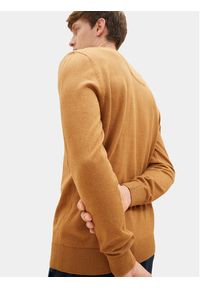 Tom Tailor Sweter 1027661 Brązowy Regular Fit. Kolor: brązowy. Materiał: bawełna #6