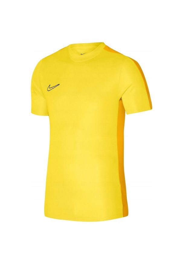 Nike - Męska Koszulka Academy DriFIT. Kolor: żółty. Sport: turystyka piesza