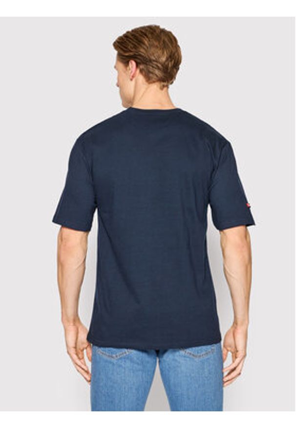 Henderson T-Shirt T-Line 19407 Granatowy Regular Fit. Kolor: niebieski. Materiał: bawełna