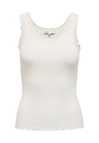 only - ONLY Top Sara 15345994 Kremowy Slim Fit. Kolor: kremowy. Materiał: bawełna #3