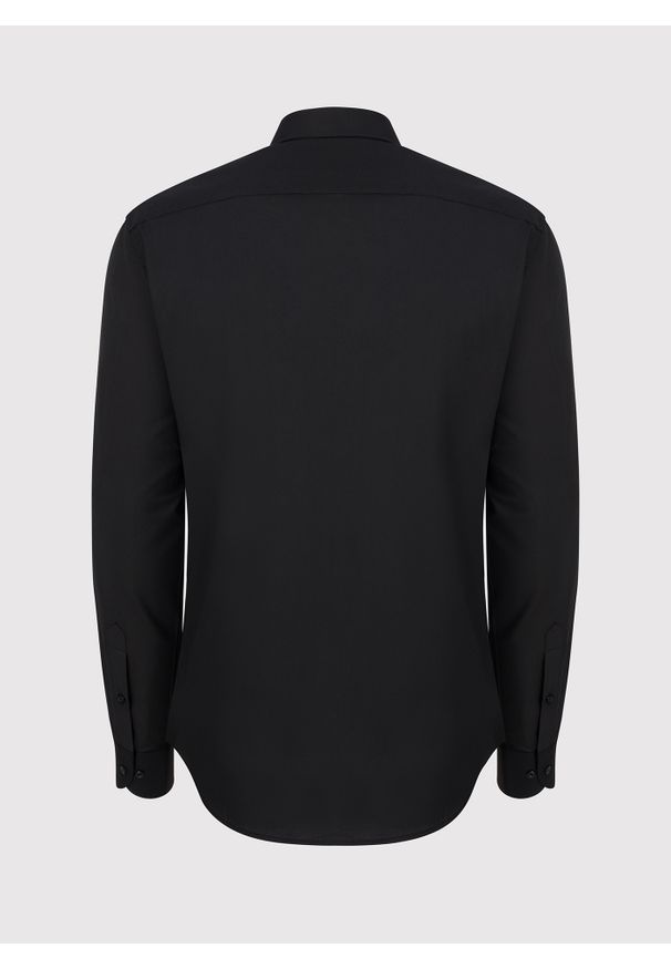 Pako Lorente - PAKO LORENTE – Męska elegancka koszula w kolorze czarnym. Okazja: na ślub cywilny, na wesele. Kolor: czarny. Materiał: bawełna. Długość rękawa: długi rękaw. Długość: długie. Wzór: gładki. Styl: elegancki