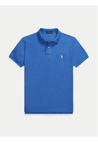 Polo Ralph Lauren Polo 710536856442 Niebieski Slim Fit. Typ kołnierza: polo. Kolor: niebieski. Materiał: bawełna #3