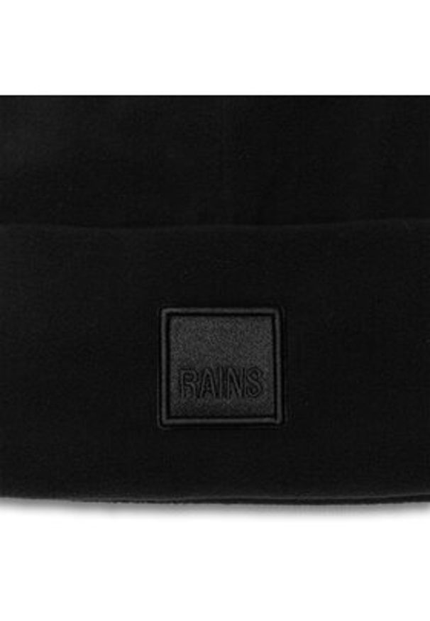 Rains Czapka Fleece Beanie T1 20160 Czarny. Kolor: czarny. Materiał: materiał