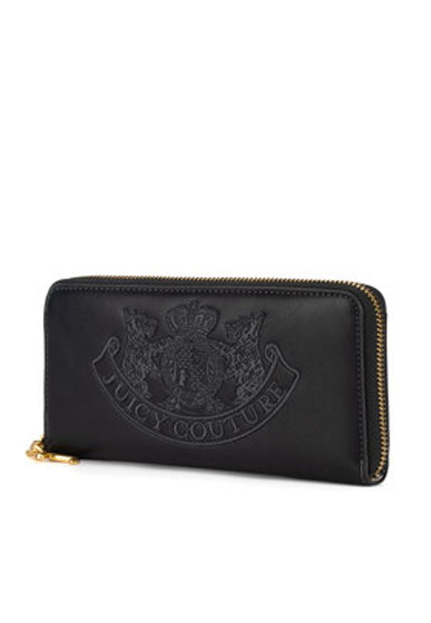 Juicy Couture Portfel BIJXT8652WVP Czarny. Kolor: czarny