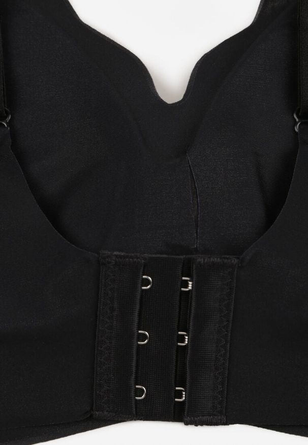 Renee - Czarny Bezszwowy Biustonosz z Usztywnieniem Bez Fiszbin Zeritha. Kolor: czarny. Materiał: tkanina