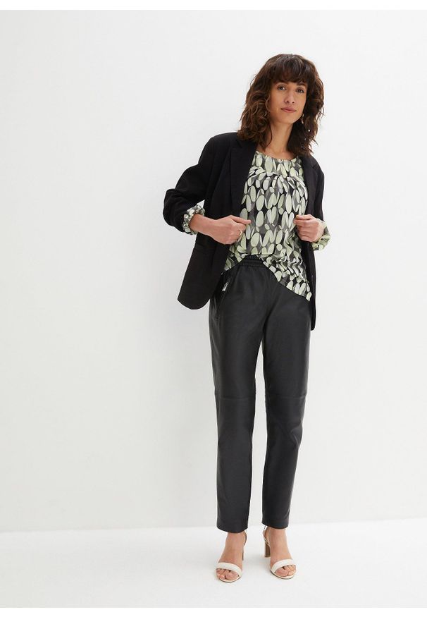 bonprix - Tunika bluzkowa. Kolor: żółty. Materiał: materiał. Styl: elegancki